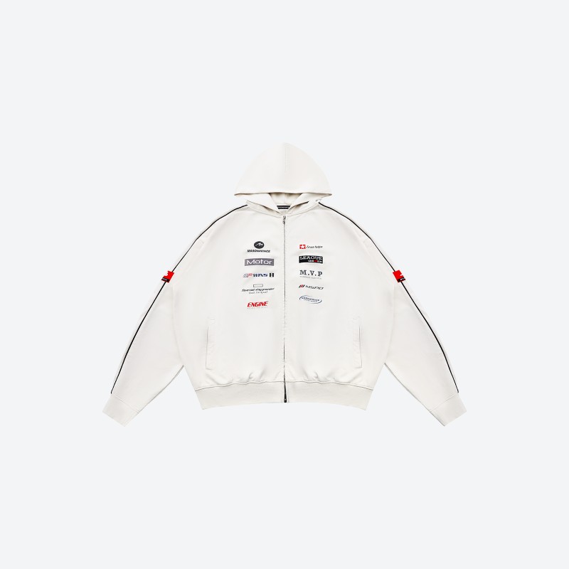 Racing Zip-Up Hoodie